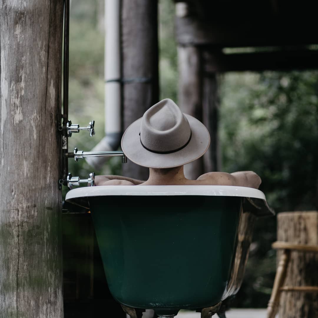 cowboy outdoor bathroom